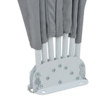 Collapsible Terrace Side Awning Grey 200 cm 44576
