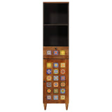 Bathroom Cabinet with Drawer with Shelf Walnut 38 x 33 x 160 cm 4018246