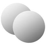 Wall Mirrors 2 pcs 70 cm Round Glass 3051629