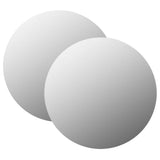 Wall Mirrors 2 pcs 70 cm Round Glass 3051629