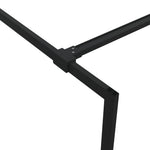 Walk-in Shower Wall Black 90x195 cm Clear ESG Glass 152146