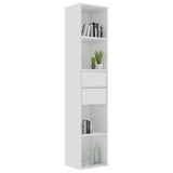 ZNTS Book Cabinet High Gloss White 36x30x171 cm Engineered Wood 802873