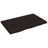 Bathroom Countertop Dark Brown 80x50x cm Treated Solid Wood 3156216