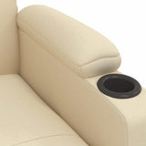 Recliner Chair Cream Fabric 339111