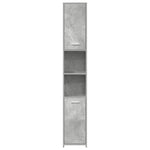 Bathroom Cabinet Concrete Grey 30x30x183.5 cm Engineered Wood 802601