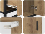 Bathroom Furniture Set 3 pcs Artisan Oak Engineered Wood 3402370