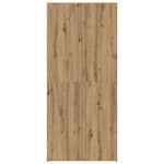 Shoe Cabinet with Door Brown 80 x 35.5 x 180 cm Engineered wood 3333844