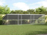 Chicken Cage 3 pcs Silver 600 x 200 x 200 cm Galvanised Steel 3368315