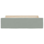 ZNTS Bed Storage Drawers 2 pcs Light Grey Engineered Wood and Velvet 833928