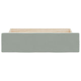 ZNTS Bed Storage Drawers 2 pcs Light Grey Engineered Wood and Velvet 833928