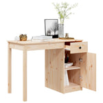 ZNTS Desk 100x50x75 cm Solid Wood Pine 814629