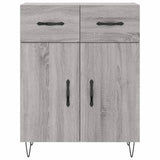 Sideboard Grey Sonoma 69.5x34x90 cm Engineered Wood 827978