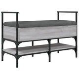Shoe Bench Grey Sonoma 85.5x42x57.5 cm Engineered Wood 835232