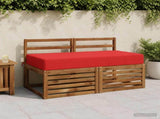 Seat Cushion SOEST 100% Polyester Red 120 x 80 x 15 cm 944320