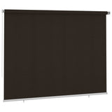 Outdoor Roller Blind 300x230 cm Brown HDPE 312988