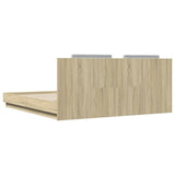 Bed Frame Sonoma oak Engineered wood, Plywood Super King 3209991