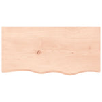 ZNTS Wall Shelf 80x40x cm Untreated Solid Wood Oak 363546