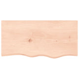 ZNTS Wall Shelf 80x40x cm Untreated Solid Wood Oak 363546