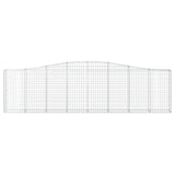 Arched Gabion Baskets 10 pcs 400x30x100/120 cm Galvanised Iron 3145834