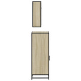 ZNTS 3 Piece Bathroom Furniture Set Sonoma Oak Engineered Wood 3300996