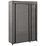 Folding Wardrobe Grey 110x45x175 cm Fabric 282423