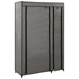 Folding Wardrobe Grey 110x45x175 cm Fabric 282423
