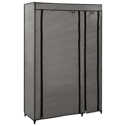 Folding Wardrobe Grey 110x45x175 cm Fabric 282423