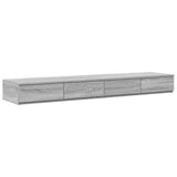 Storage Bed Frame Grey Sonoma 150 cm Engineered Wood 3335650