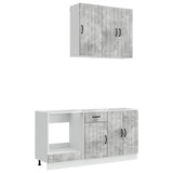 Kitchen Unit LUCCA 5 pcs Concrete Grey Engineered Wood 3438258