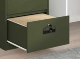 File Cabinet Olive Green 45.5 x 42 x 106.5 cm Cold-Rolled Steel 891620