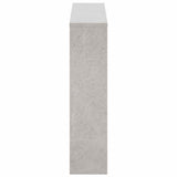 Shoe Cabinet with Mirror 2-Layer Concrete Grey 63x17x67 cm 342630