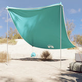 Beach Canopy with Sand Anchors Green 214x236 cm 4008642