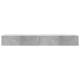 TV Cabinets with LED Lights 2 pcs Concrete Grey 60x35x15.5 cm 842893
