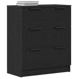 Sideboard with Drawer Black Oak 60 x 30 x 70 cm Engineered Wood 862087