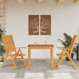 3 Piece Garden Dining Set 85x85x74 cm Solid Wood Acacia 3295260