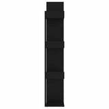 Book Cabinet Black 86x25.5x140 cm Engineered Wood 808901