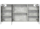 Bathroom Mirror Cabinet Concrete Grey 100 x 14.5 x 70 cm 889122
