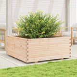 Garden Planter 110x110x49.5 cm Solid Wood Pine 3282544