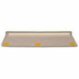 Stair Mats Self-adhesive Sisal-Look 15 pcs 65x21x4 cm Dark Beige 326890