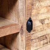 TV Cabinet Rough Mango Wood 120x30x50 cm 244009