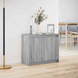 Sideboard with LED Grey Sonoma 72x34x61 cm Engineered Wood 852178