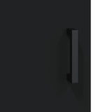 Highboard Black 34.5x34x180 cm Engineered Wood 3200322