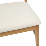 Dining Chair 2 pcs Natural and Light Solid Rubber Wood 42020509