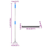 Floor Squeegees 5 pcs 55x122.5 cm Steel and Rubber 3329232