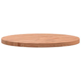 Table Top 50x2.5 cm Round Solid Wood Beech 355936