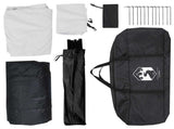 Camping Tent with Roof White Blackout 335 x 275 x 180 cm 42028656