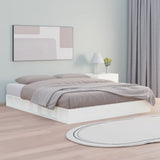 Bed Frame without Mattress White 180x200 cm Super King Solid Wood 820662