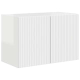 TV Wall Cabinet Wall-mounted High Gloss White 59.5 x 31 x 40 cm 892337
