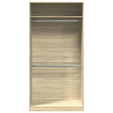 Wardrobe Sonoma Oak 100x50x200 cm Engineered Wood 3307803