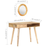 Dressing Table Natural Mango Wood Solid Mango Wood Medium 289636